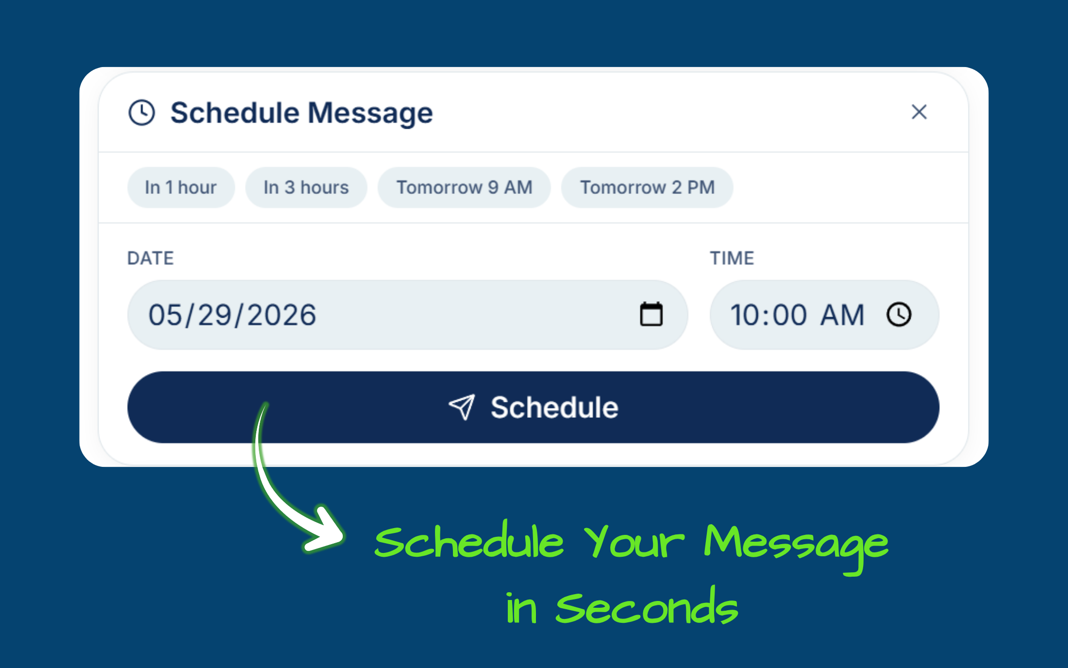 Messages programmés